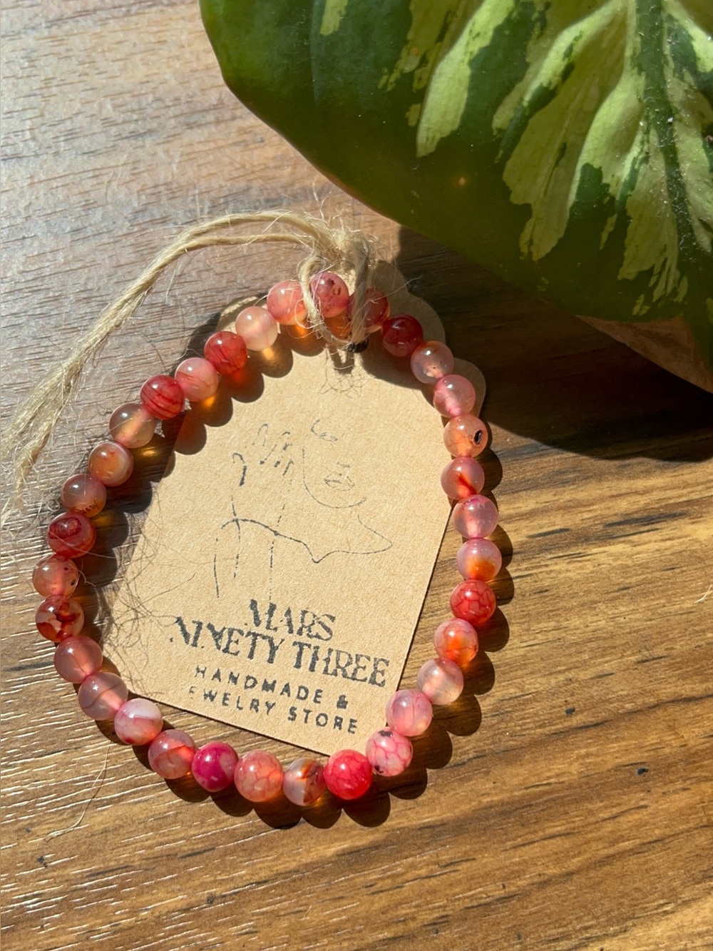 6MM PINK AGATE